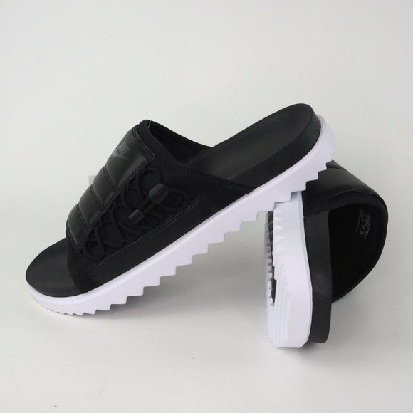 Nike Other - Nike Asuna NA Slides Mens Sandals Black White